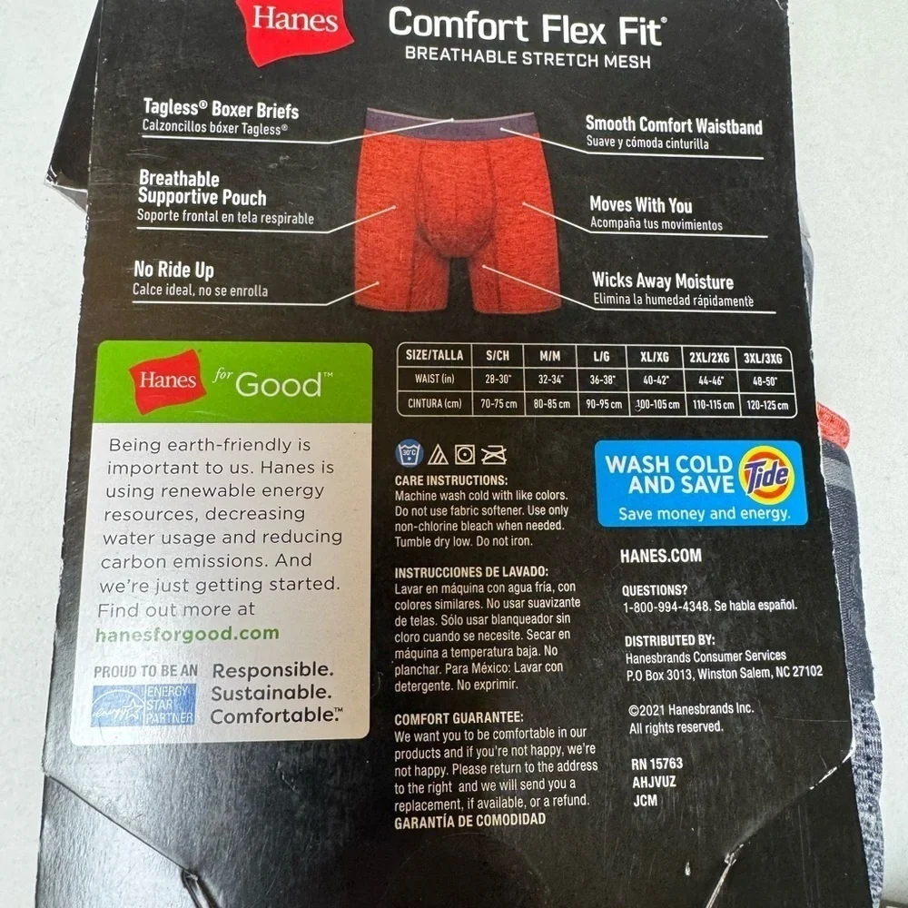 Hanes Men's Comfort Flex Fit Breathable Stretch Mesh Boxer Brief